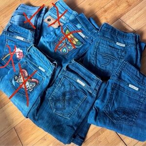 HUGE Frankie B. Jeans Lot Bundle! 3 pairs of vintage denim